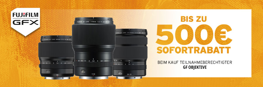 Fujifilm GFX Objektiv Sofortrabatt