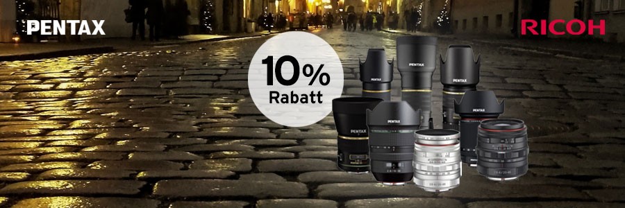 Pentax 10% Objektivrabatt