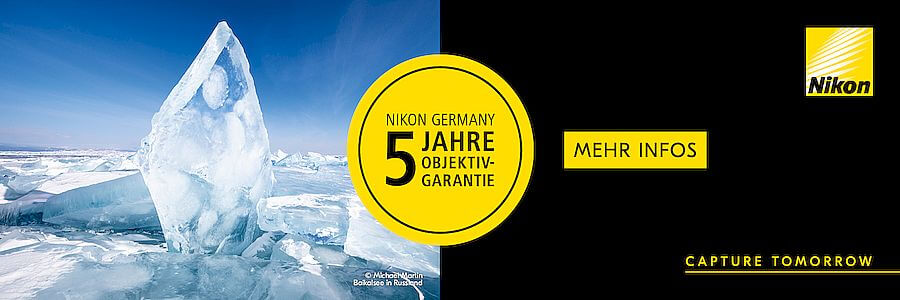 mit Nikon 5 Jahre Objektiv-Garantie